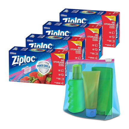 Ziploc Slider Storage bags, 160Count