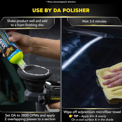Meguiar's Hybrid Liquid Ceramic Wax, 473 ml | Advanced Paint Protection Sealant Designed for Smooth Application | Provides Strong Water Beading Performance | Enhances Surface Slickness