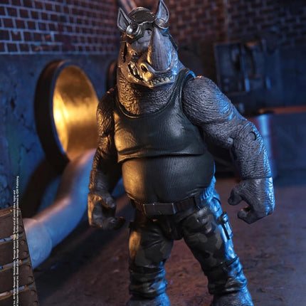 McFarlane Teenage Mutant Ninja Turtles (Page Punchers) Rocksteady 5in Action Figure with Comic Toys