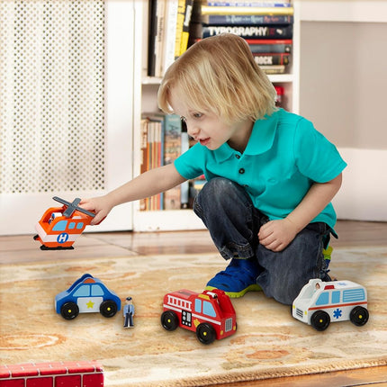Melissa & Doug Emergengy Vehicle Set