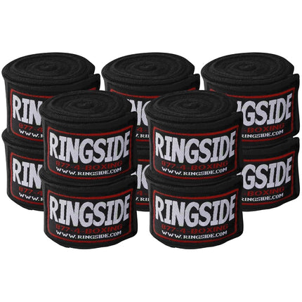 Ringside Mexican Style Boxing Handwraps (5 Pack), Black, 180