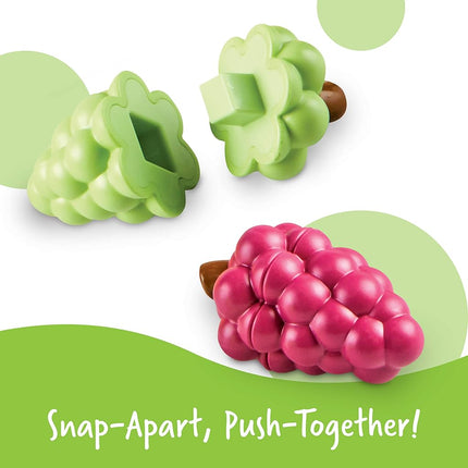 Learning Resources Snap-n-Learn Fruit Shapers, Fine Motor Toy for Toddlers, Ages 2+