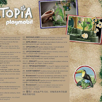 Playmobil Wiltopia 71009 Rainforest Nightlight with Toy Animals, Light and Sound, Sustainable Toy for Children Ages 4+