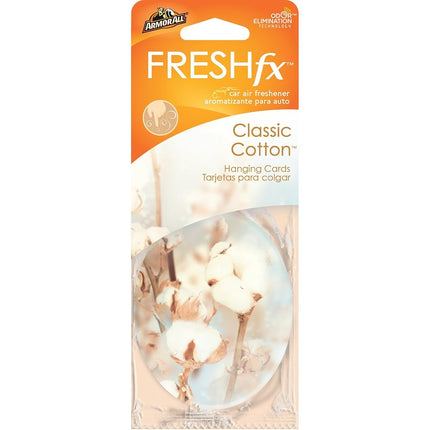 Armor All FRESH fx Car Air Freshener Hanging Card, Classic Cotton (3 count)