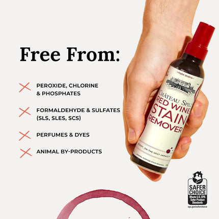 Chateau Spill Red Wine Stain Remover, Biodegradable, Chlorine Free, 4-Ounce Bottle