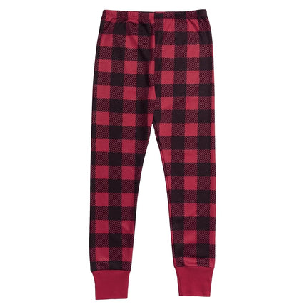 Conjunto de ropa interior térmica de gofre prémium para niños Fruit of the Loom, a cuadros de búfalo, talla XG