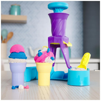 Kinetic Sand Soft Serve Station, Moldable Play Sand Sensory Toys, Ages 5+