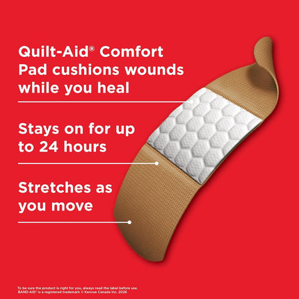 Band-Aid Brand Adhesvie Bandages Flexible Fabric, Extra Large, 10 Count (Pack of 2)