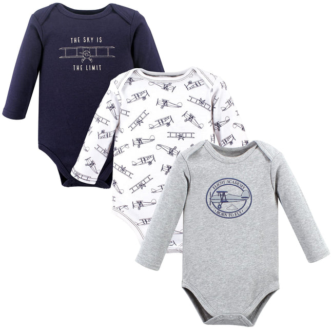 Hudson Baby unisex-baby Cotton Long-sleeve Bodysui
