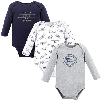 Hudson Baby unisex-baby Cotton Long-sleeve Bodysui