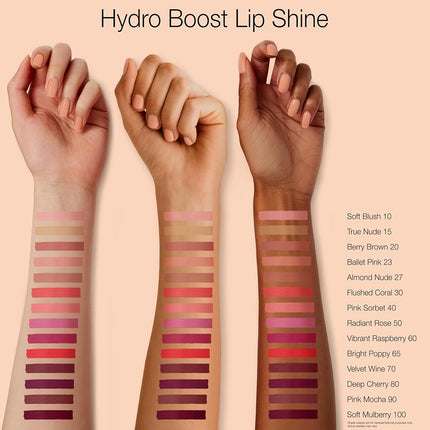 Neutrogena Hydro Boost Hydrating Lip Shine, 90 Pink Mocha, 0.1 Ounce