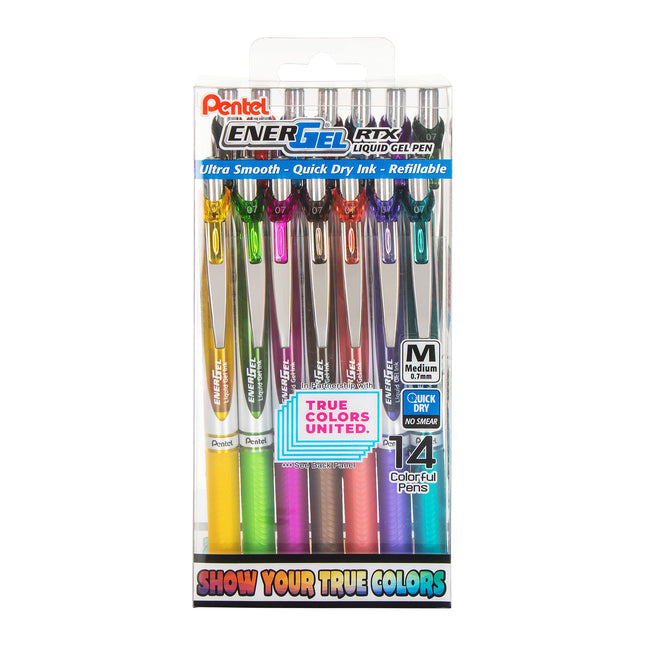 Pentel EnerGel RTX True Colors United (0.7mm) Medi