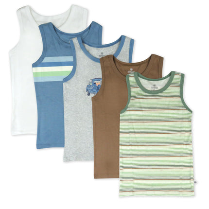 HonestBaby Unisex-Baby Sleeveless Muscle T-Shirts 