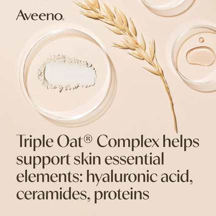 Aveeno Skin Relief Fragrance-Free Body Wash with Triple Oat Formula Soothes Itchy, Dry Skin, Formulated for Sensitive Skin, Fragrance-, Paraben-, Dye- & Soap-Free, 33 fl. Oz