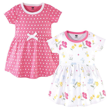Hudson Baby Baby Girls' Cotton Dresses, Spring Mix, 2T