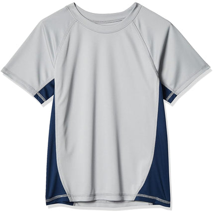 Kanu Surf Boys' Short Sleeve UPF 50+ Rashguard Swim Shirt, Cb Grey, 3T