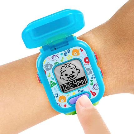 CoComelon JJ's Learning Smart Watch Toy for Kids with 3 Educational Based Games, Alarm Clock and Stopwatch Toy for Children Aged 3+ by Just Play