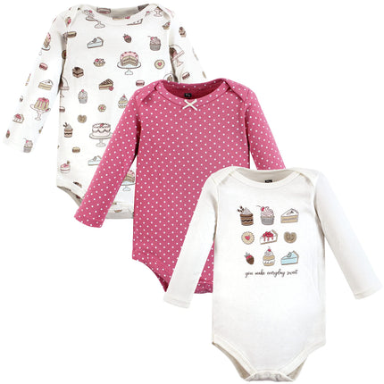 Hudson Baby Baby Girls Cotton Long-sleeve Bodysuit
