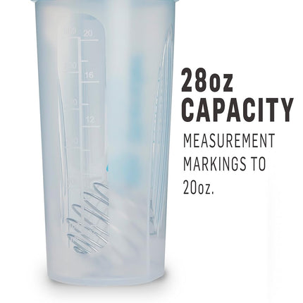 Vaso mezclador BlenderBottle Classic Loop / Batidora de dieta / Batidora de proteínas con Blenderball, capacidad de 820 ml, escala hasta 600 ml - Negro
