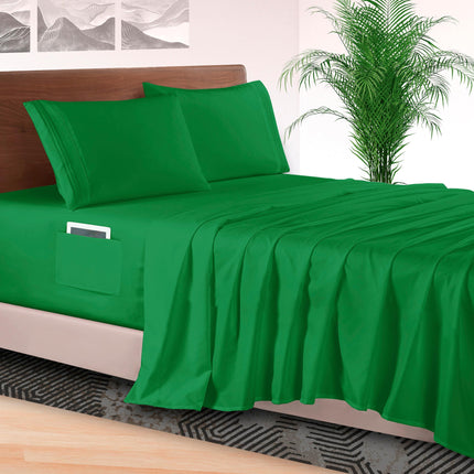 Elegant Comfort 4-Piece Bed Sheet Set - Luxury Bed