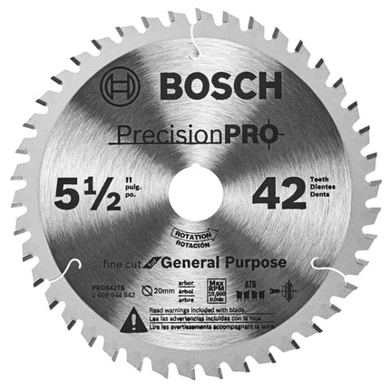 Bosch PRO542TS5-1/2 in. 42-Tooth Precision Pro Ser