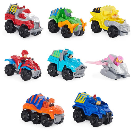 PAW PATROL La 6059296 Set of 8 True Metal Dino Rescue Vehicles Mission Dino Metal Toy for Children Aged 3+