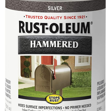 Rust-Oleum 7213502 Hammered Metal Finish, Silver, 