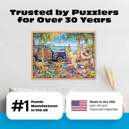 Buffalo Games - Aimee Stewart Beach Vacation - 1000 Piece Puzzle for Adults
