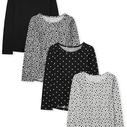 Camiseta de manga larga con dobladillo alto-bajo para niña The Children's Place