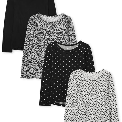 The Children's Place Girls' Long Sleeve High Low T