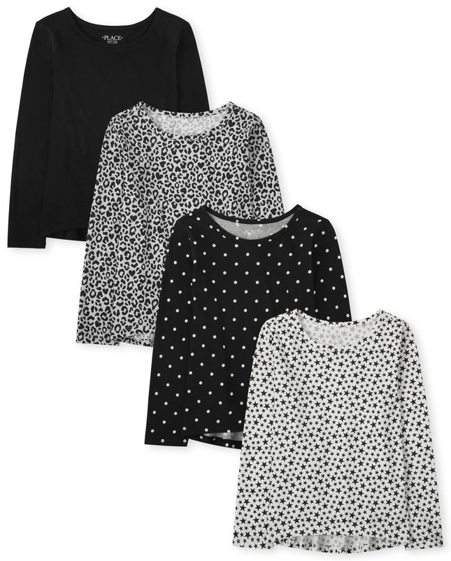 The Children's Place Girls' Long Sleeve High Low T