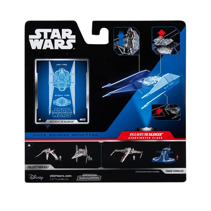 Jazwares STAR WARS Micro Galaxy Squadron TIE Silencer - 5-Inch Vehicle with 1-Inch Micro Figure Accessory