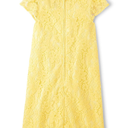 Robes en dentelle pour filles The Children's Place, dentelle jaune, grande taille