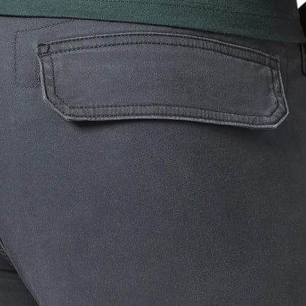 Wrangler Authentics Men's Regular Tapered Cargo Pant, Pewter, 34W x 32L