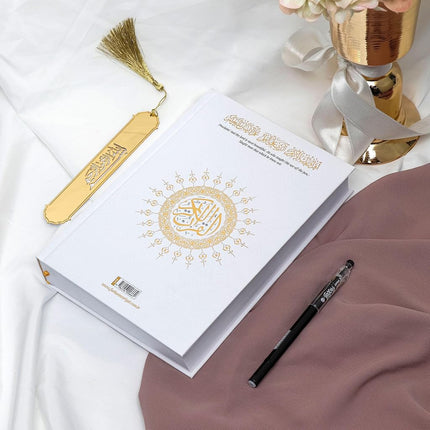 Shaded Quran Text with Full Tracing &Bookmark | Ideal Book for Writing and Learning Quran Text | Tracing Paper Writable Quran | Perfect Ramadan,Eid,Umrah Gift for Muslim Women Men Child(White)