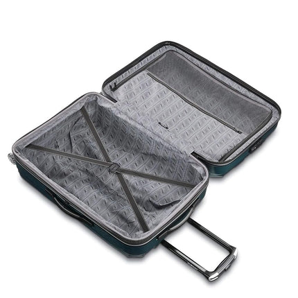 Samsonite Unisex-Adult Centric 2 Hardside Expandable Luggage with Spinners, Emerald Green, Checked-Medium 24-Inch, Centric 2 Hardside Expandable Luggage with Spinners