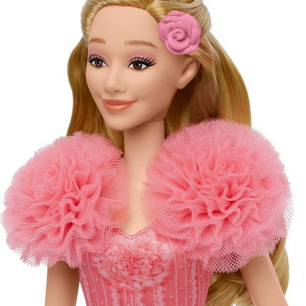 Mattel Wicked Singing Glinda Fashion Doll & Accessories, Posable with Movie-Inspired Look & Removable Outfit, Sings “Popular”, JLG49