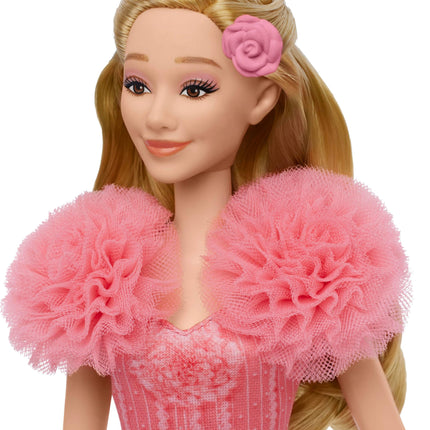 Mattel Wicked Singing Glinda Fashion Doll & Accessories, Posable with Movie-Inspired Look & Removable Outfit, Sings “Popular”, JLG49