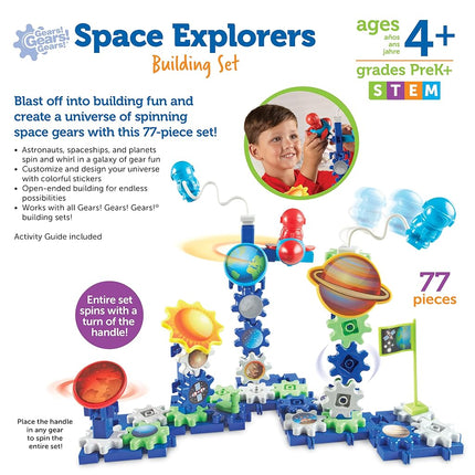 Learning Resources Gears Gears Gears! Space Explorers Building Set, Gears & Construction Toy, STEM Toys, Gears for Kids