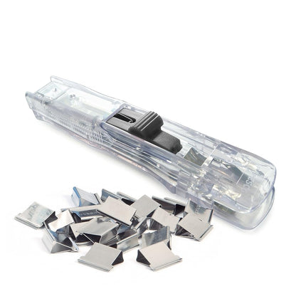 Rapesco Supaclip 60 Kit with Dispenser and 100 Stainless Steel Refill Clips (1300)