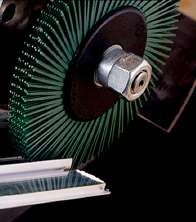 Scotch-Brite 60457 Disque de rechange à poils radiaux, recharge T-C 120, 6 po avec rainure de clavette, blanc