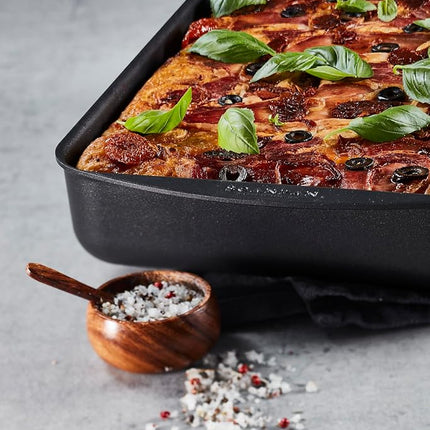 Scanpan Classic Roasting Pan Medium, 39 x 27 cm (ext)/5 Litre, Black