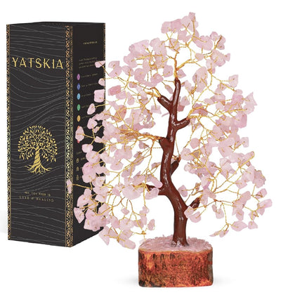 Rose Quarts - Rose Quartz Tree, Chakra Tree, Cryst