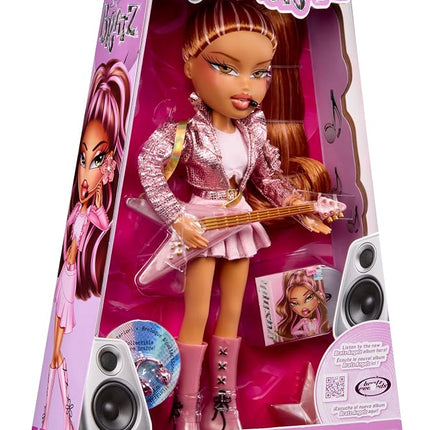 Bratz Pop Starz Yasmin - Fashion Doll with Collectable Charm, Outfit and Music Accessories