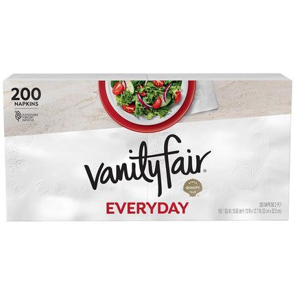 Vanity Fair Everyday Napkins, 200 Count (Packaging