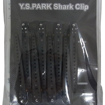 YS Park Shark Clips - Purple Metal 8pcs (black met