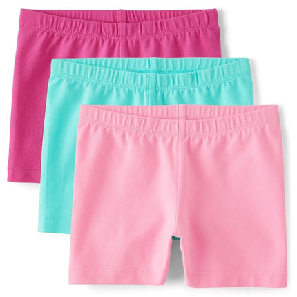 The Children's Place Girls' Cartwheel Shorts, Sugarcandy 3-Pack, X-Large