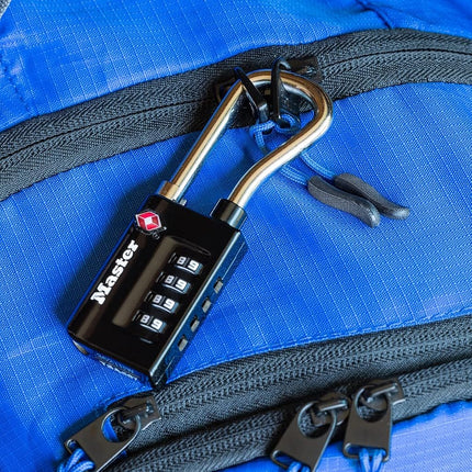 Master Lock Padlock, Set Your Own Combination TSA Accepted Luggage Lock, 1-5/16 in. Wide, 4696D