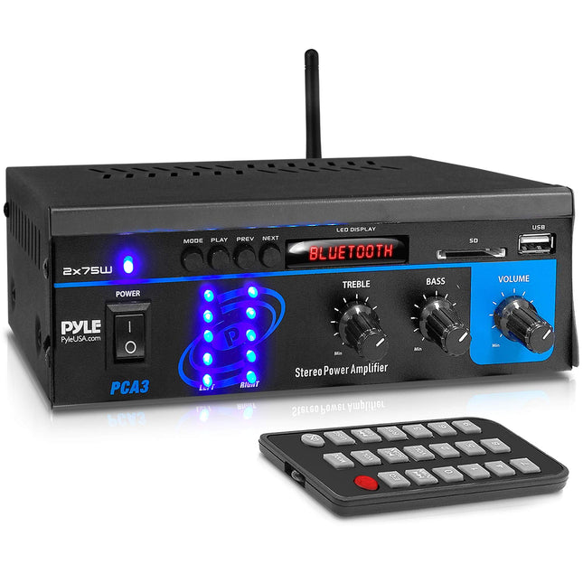 Home Audio Power Amplifier System - 2X75W Mini Dua