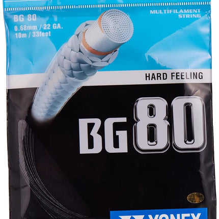 (Black) - Yonex BG 80 Badminton Strring Black